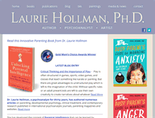 Tablet Screenshot of lauriehollmanphd.com